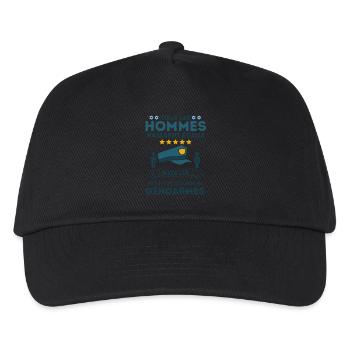 Gendarmerie homme de loi - Casquette de baseball Enfant - noir - Devant