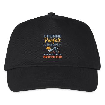 homme parfait bricoleur parfait 2 - Casquette de baseball Enfant - noir - Devant