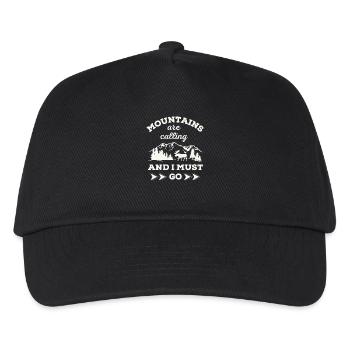 Mountains are calling And I MUST GO - Kids’ Baseball Cap - black - Front