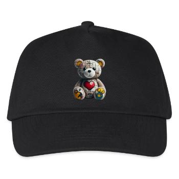 Orso orsacchiotto Ours en peluche - Casquette de baseball Enfant - noir - Devant