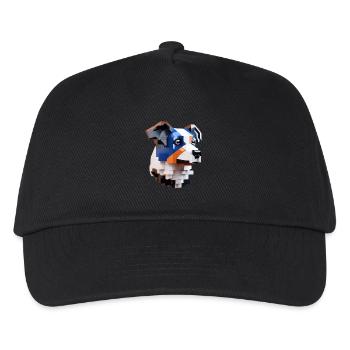 Border Collie Kunst - Kinder Basecap - Schwarz - Vorne