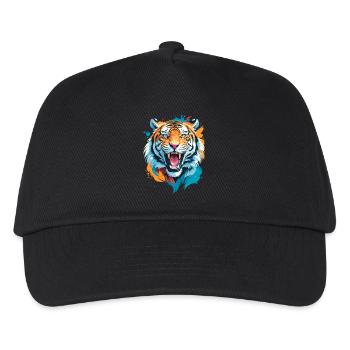Nepal Tiger - Kinder Basecap - Schwarz - Vorne