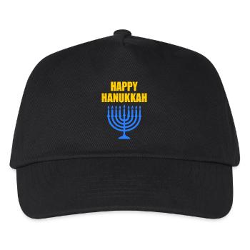 HAPPY HANUKKAH - Kids’ Baseball Cap - black - Front