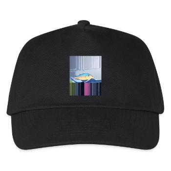 Huile - Casquette de baseball Enfant - noir - Devant