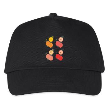 Orange Citrus - Kids’ Baseball Cap - black - Front