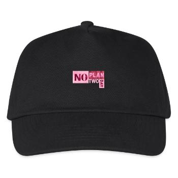 No Plan two day - Kinder Basecap - Schwarz - Vorne
