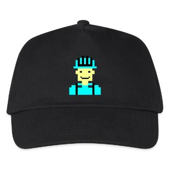 Ouvrier du bâtiment Pixel 01 - Casquette de baseball Enfant - noir - Devant