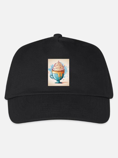 Eisbecher Sommer - Kinder Basecap - Schwarz