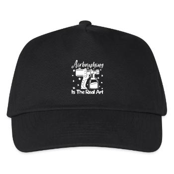 Funny Art Painter Airbrushing Real Art Drawing - Kids’ Baseball Cap - black - Front