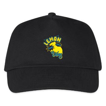 Lemon Vibes Juicy Fruits Summer Sun - Kids’ Baseball Cap - black - Front