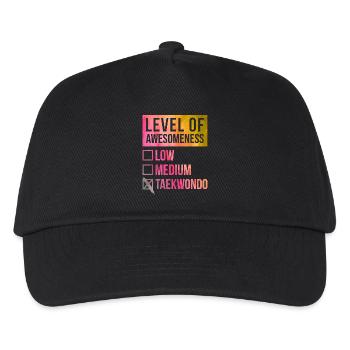 Taekwondo Taekwondo Taekwondo - Kinder Basecap - Schwarz - Vorne