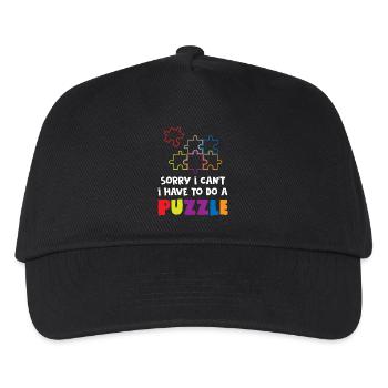 Amateur de puzzles drôle - Casquette de baseball Enfant - noir - Devant
