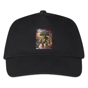 Gemüse Apocalypse Monster Mutant Brocoli - Kinder Basecap - Schwarz - Vorne