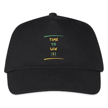 TIME TO WIN - Kinder Basecap - Schwarz - Vorne