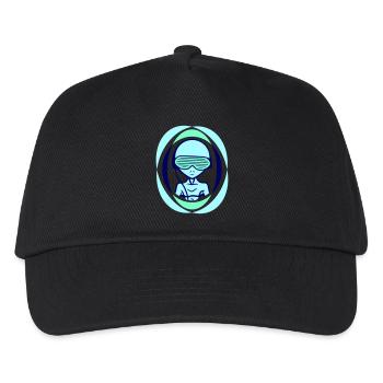 DJ Alien Alien Lunettes de soleil Musique de fête - Casquette de baseball Enfant - noir - Devant