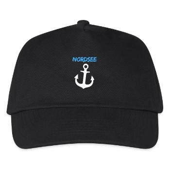 Nordsee - Kinder Basecap - Schwarz - Vorne