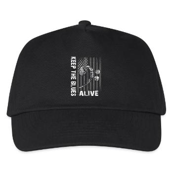 The blues lives vintage blues design - Kids’ Baseball Cap - black - Front