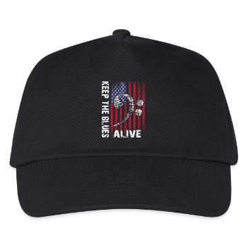 The blues lives vintage blues design - Kids’ Baseball Cap - black - Front