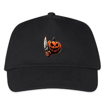 Killer Pumpkin - Halloween Horreur Jack-o-Lantern - Casquette de baseball Enfant - noir - Devant