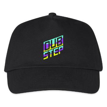 Dub Step Techno Musique Party Club Texte Lettrage - Casquette de baseball Enfant - noir - Devant