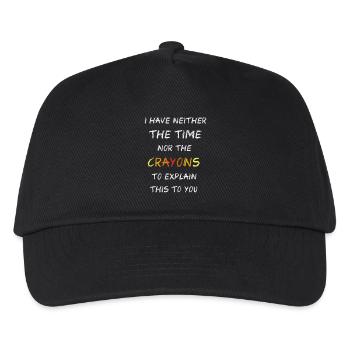 Pas les crayons de couleur - Casquette de baseball Enfant - noir - Devant