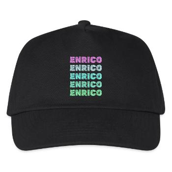 Enrico Enrico - Kids’ Baseball Cap - black - Front