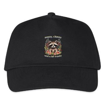 Frech, edel und ein bisschen trashig - Kinder Basecap - Schwarz - Vorne