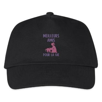 Mon Chat mon meilleur ami - Casquette de baseball Enfant - noir - Devant