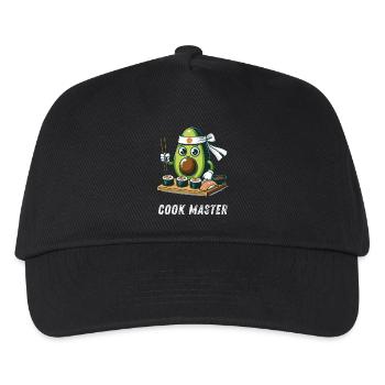 Cook Master Funny Sweet Avocado Grill Master - Kids’ Baseball Cap - black - Front
