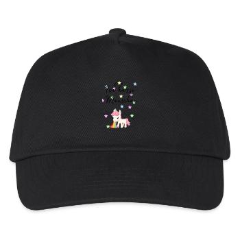 Ich hasse Menschen Unicorn - Kinder Basecap - Schwarz - Vorne