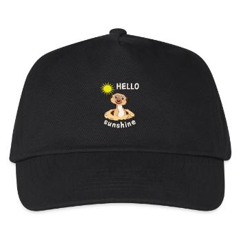HELLO sunshine - Kinder Basecap - Schwarz - Vorne