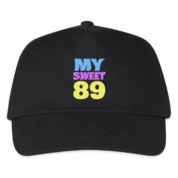 Sweet 89 - Kinder Basecap - Schwarz - Vorne