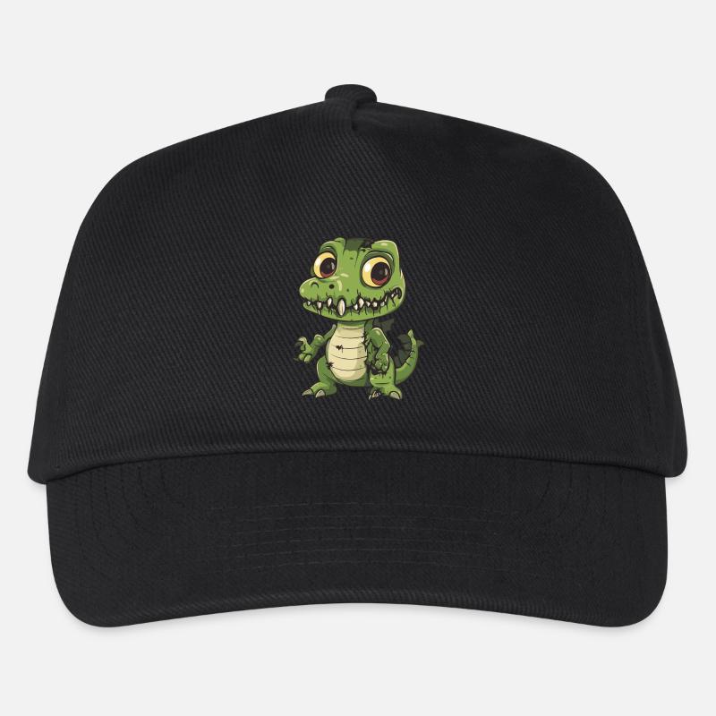 Alligator Halloween Comic Lustig - Kinder Basecap - Schwarz