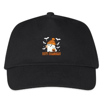 Happy Halloween Ghost Kawaii Jack-o'-lantern Tea - Kids’ Baseball Cap - black - Front