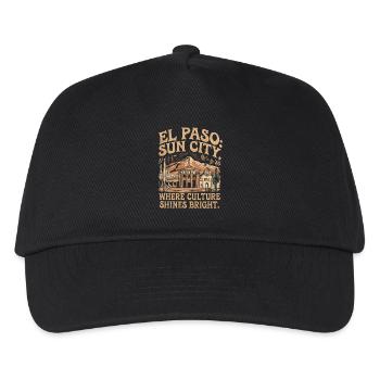EL PASO : UNE VILLE ENSOLEILLÉE OÙ LA CULTURE BRILLE - Casquette de baseball Enfant - noir - Devant