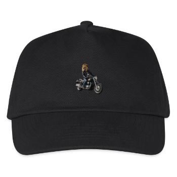 Biker Lion - Kids’ Baseball Cap - black - Front