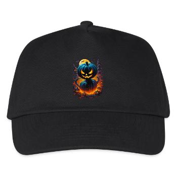 Kürbismännchen - Kinder Basecap - Schwarz - Vorne