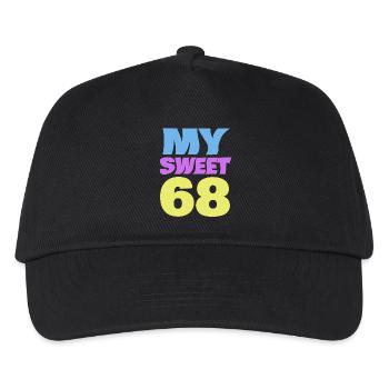 Age 68 - Kids’ Baseball Cap - black - Front