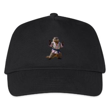 Sportliches Murmeltier - Kinder Basecap - Schwarz - Vorne