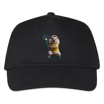 Sportlicher Igel - Kinder Basecap - Schwarz - Vorne