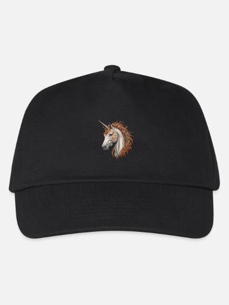Halloween-Pferd - Kinder Basecap - Schwarz