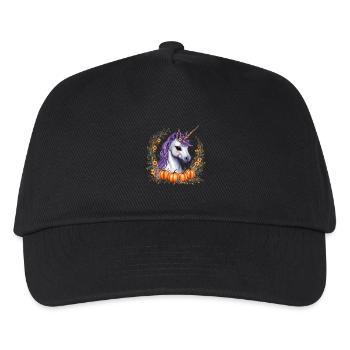 Halloween-Pony - Kinder Basecap - Schwarz - Vorne
