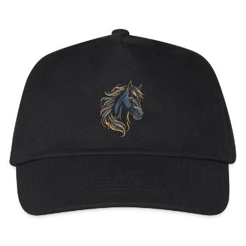 PFERD TATTOO FARBE - Kinder Basecap - Schwarz - Vorne