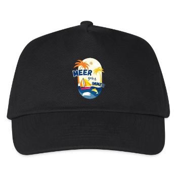 La mer fonctionne toujours - Casquette de baseball Enfant - noir - Devant