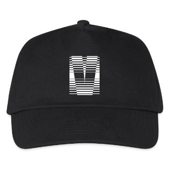 INITIAL V - Kids’ Baseball Cap - black - Front
