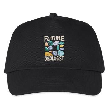 Werdegang als Future Geologist - Kinder Basecap - Schwarz - Vorne
