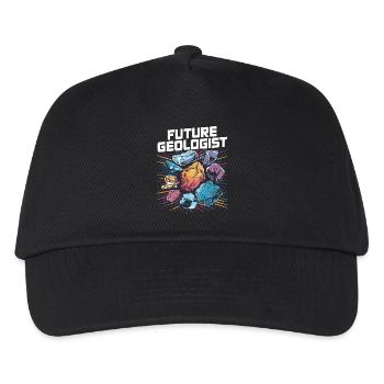 Future Geologist - Passion for Geology - Kids’ Baseball Cap - black - Front