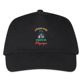 Cours de physique - Casquette de baseball Enfant - noir - Devant