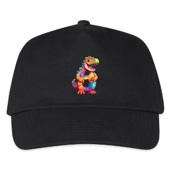 DINO 8 ANS DINOSAURE NUMÉRO 8E ANNIVERSAIRE - Casquette de baseball Enfant - noir - Devant