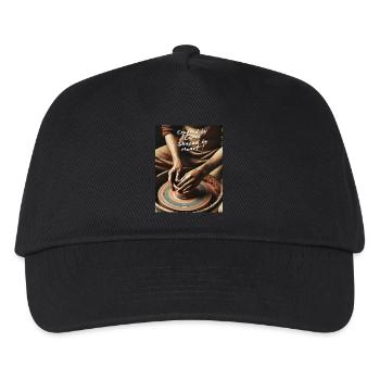 Crafted by Hand - Kids’ Baseball Cap - black - Front